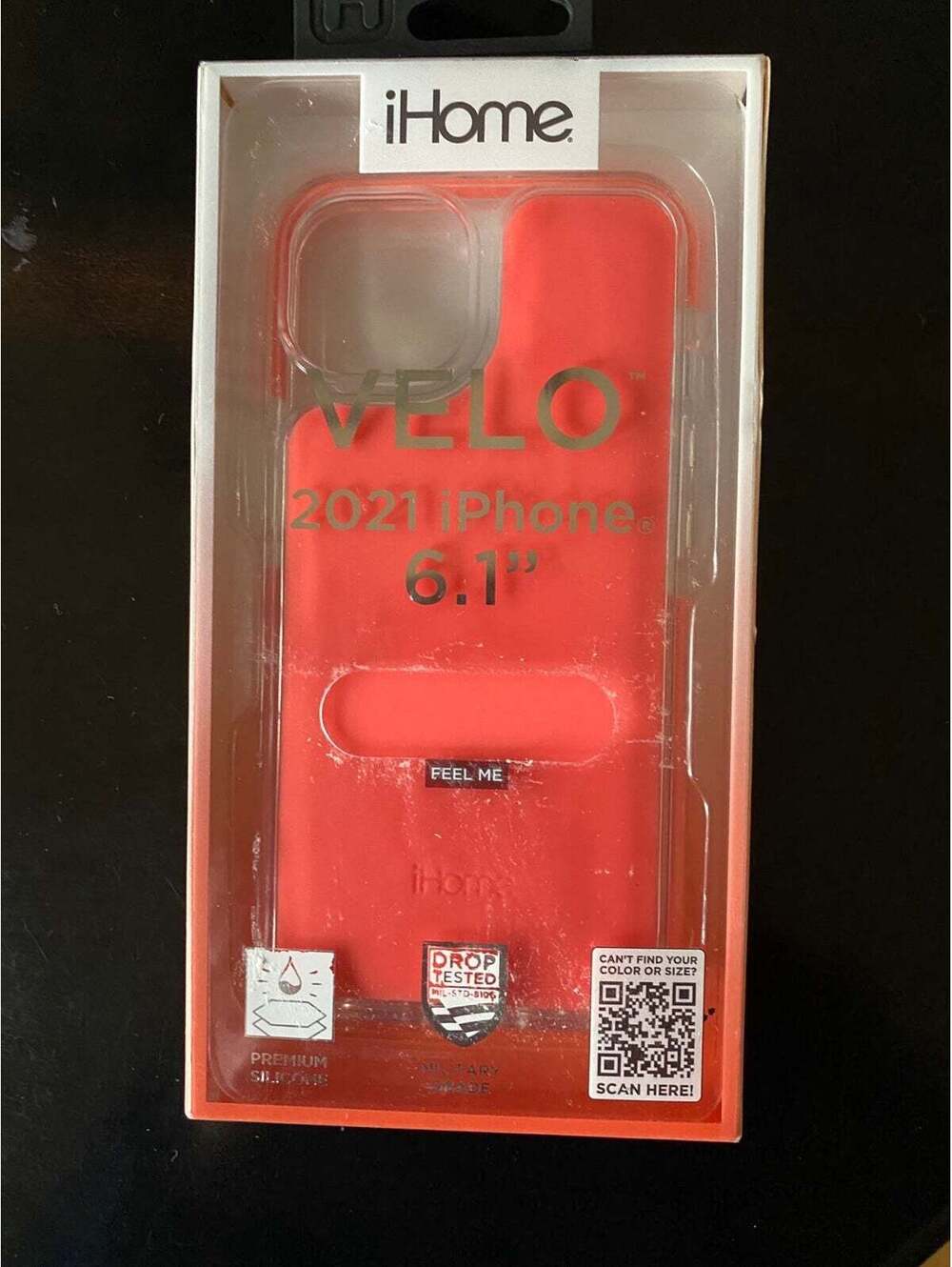 iHome Velo Silicone Impact Case for 2021 iPhone 6.1 inch  Coral